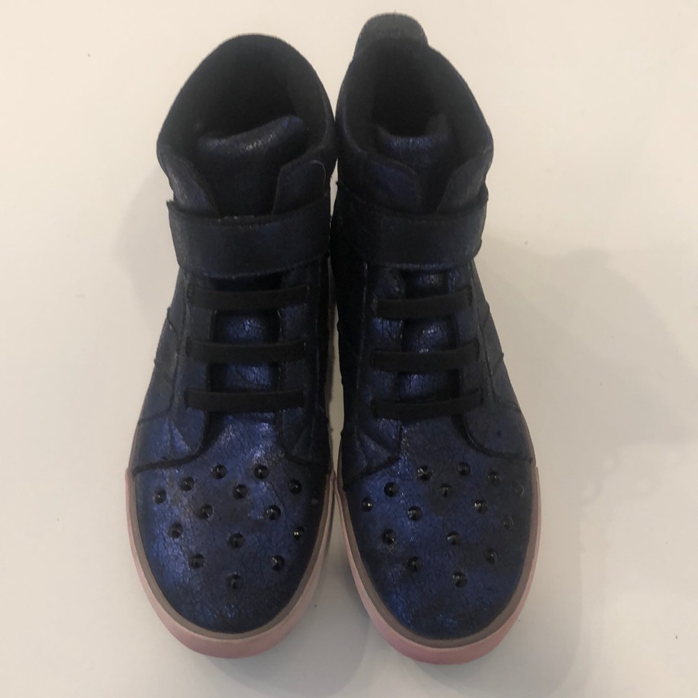 ✅Gave✅Amiana Blue High Top Sneakers 37 (5-5.5)